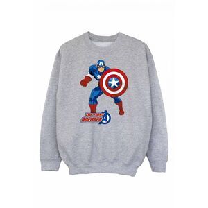 Captain America Boys The First Avenger Sweatshirt / Sports Grey/Blue/Red